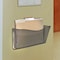 Azar Displays Dark Gray/Smoke Colored Single Pocket Wall File with Hanging Hardware, 4PK 250025-SMK - alternate 3